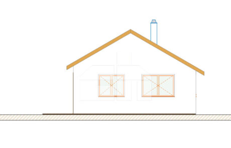 Dvojspálňový bungalov so zavetrenou a zastresenou terasou - č.17