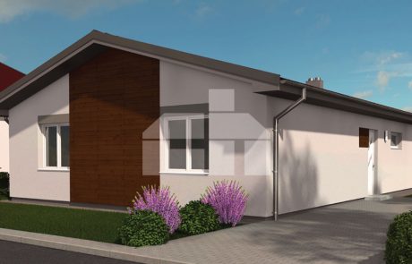 Malý bungalov pre úzky pozemok, záhradný dom - č.14