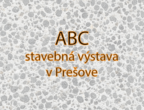 Pozývame Vás na výstavu ABC stavebníctva v Prešove