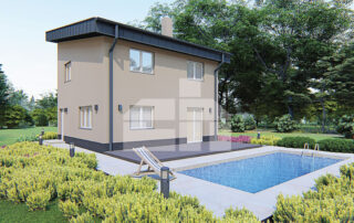 Dvojpodlažný rodinný dom so spálňami na poschodí - č.6